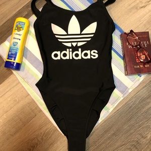Adidas | Big Logo Graphic Swimsuit | XS